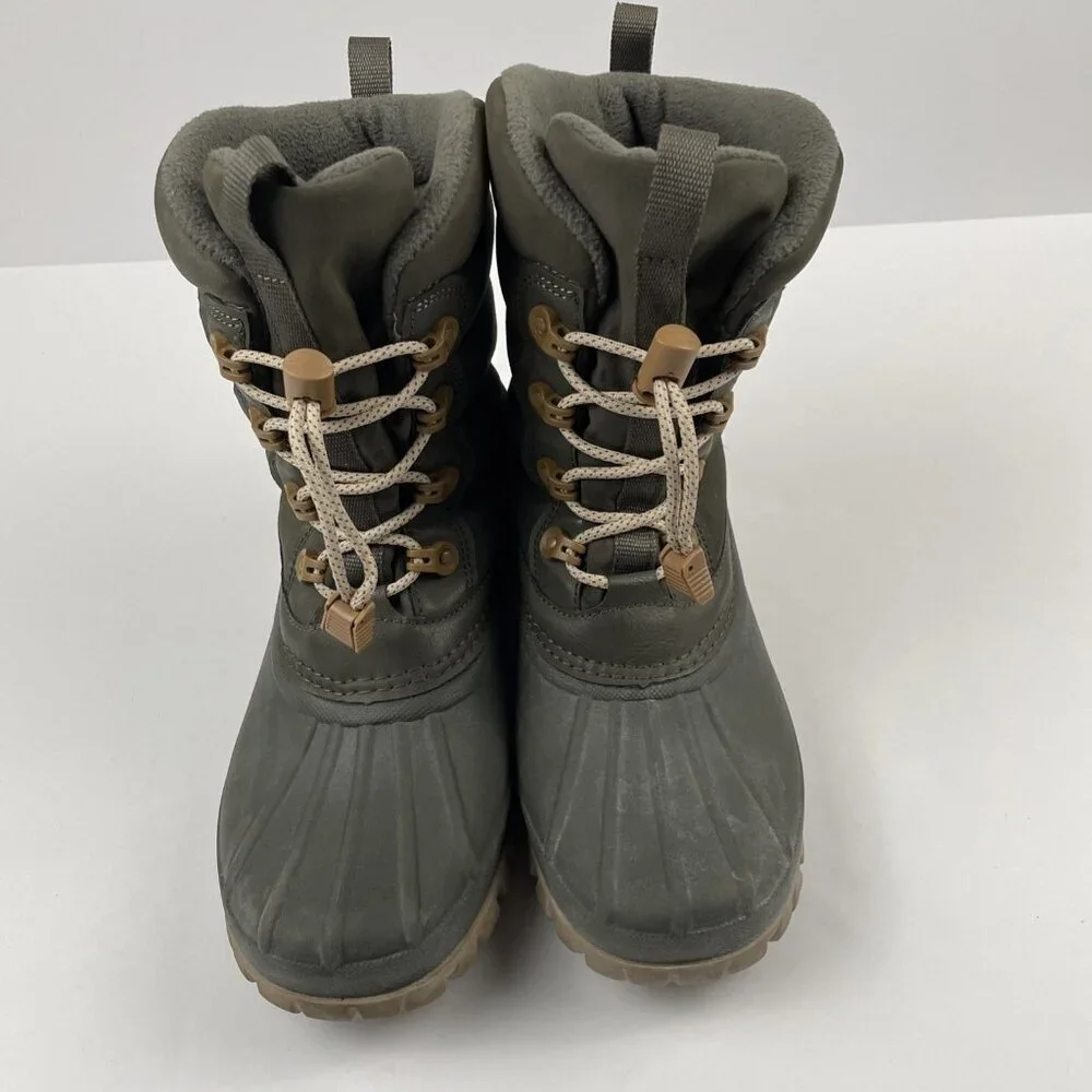 Storm By Cougar Cardiff Snow Boots Women's 9W Brown WB-Q Cinch Cord Lined